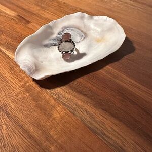 Sunstone + Moonstone Ring on Silver